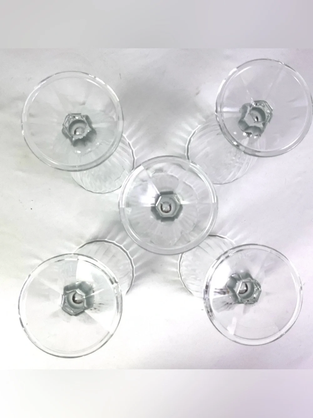 Crystal D’Arques -Durand-milkshake/parfait/dessert glasses – set of five